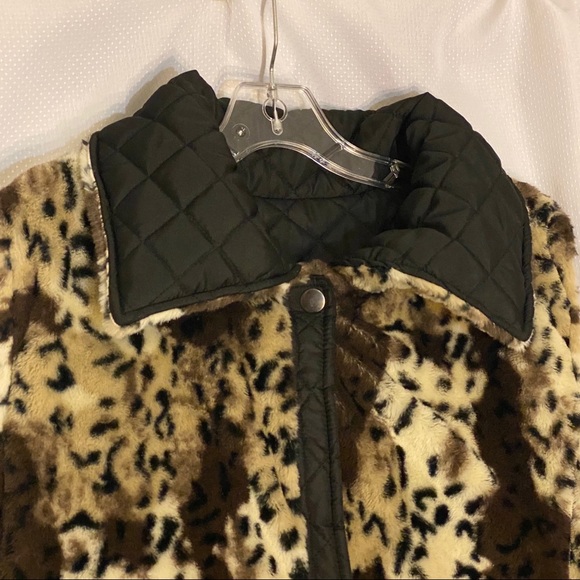 NW KC Collections Reversible Leopard Vest Sz 1X - Picture 7 of 16